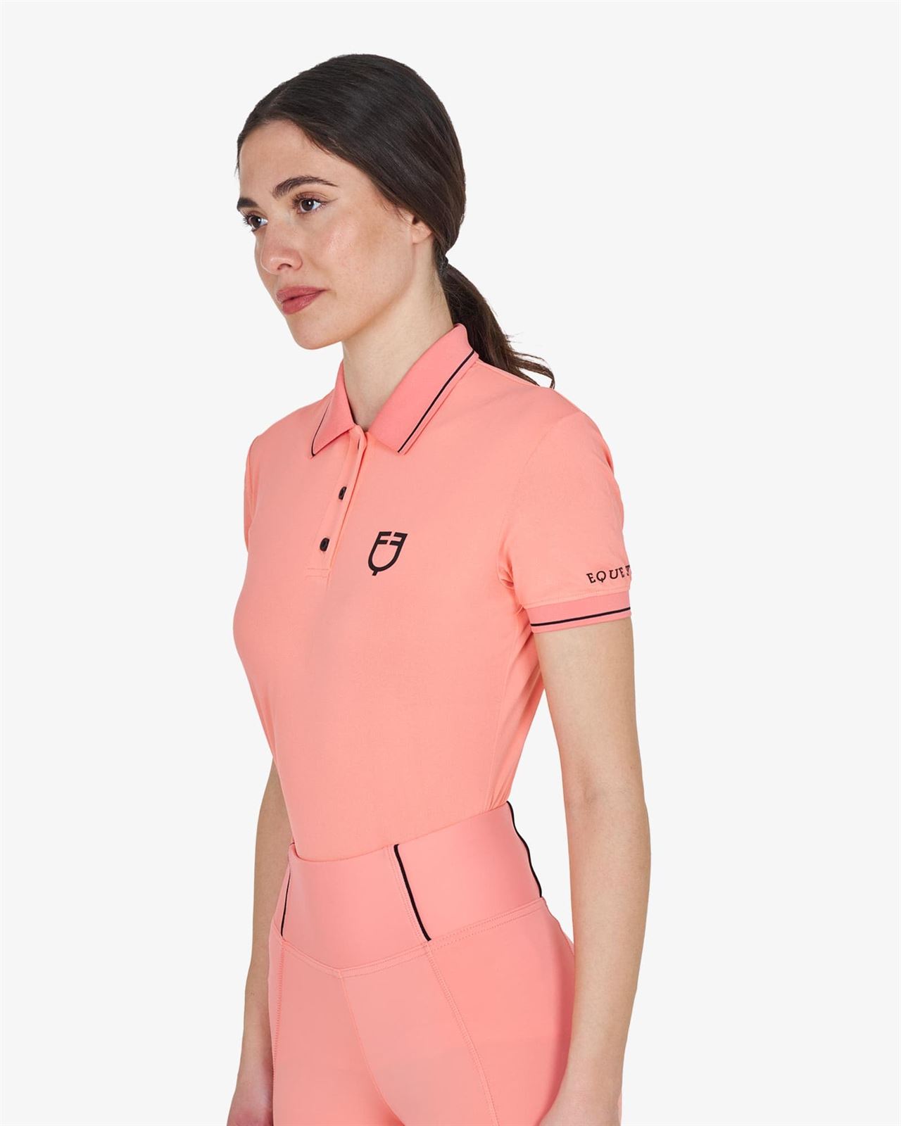 Polo mujer EQUESTRO color desert flower manga corta TALLA S - Imagen 6
