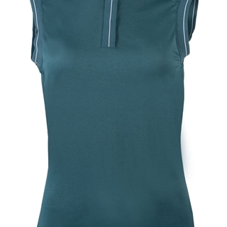 Polo mujer HKM Sports Equipment Catherine color verde petróleo - Imagen 1