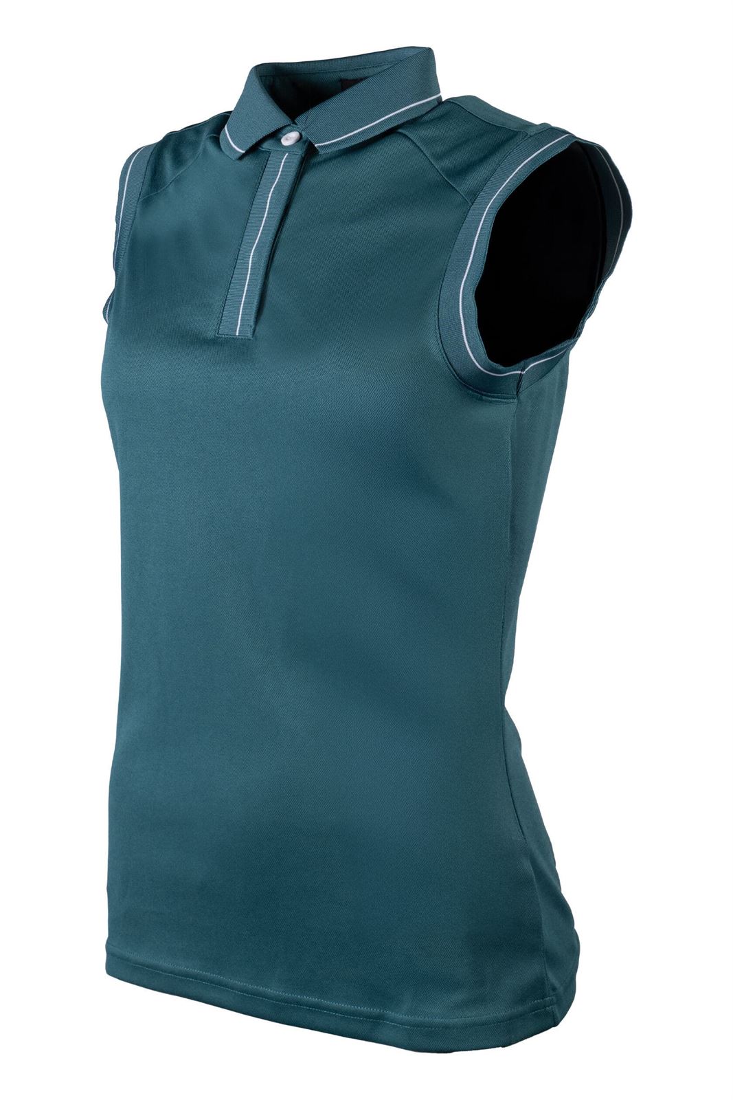 Polo mujer HKM Sports Equipment Catherine color verde petróleo - Imagen 2