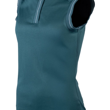 Polo mujer HKM Sports Equipment Catherine color verde petróleo - Imagen 2