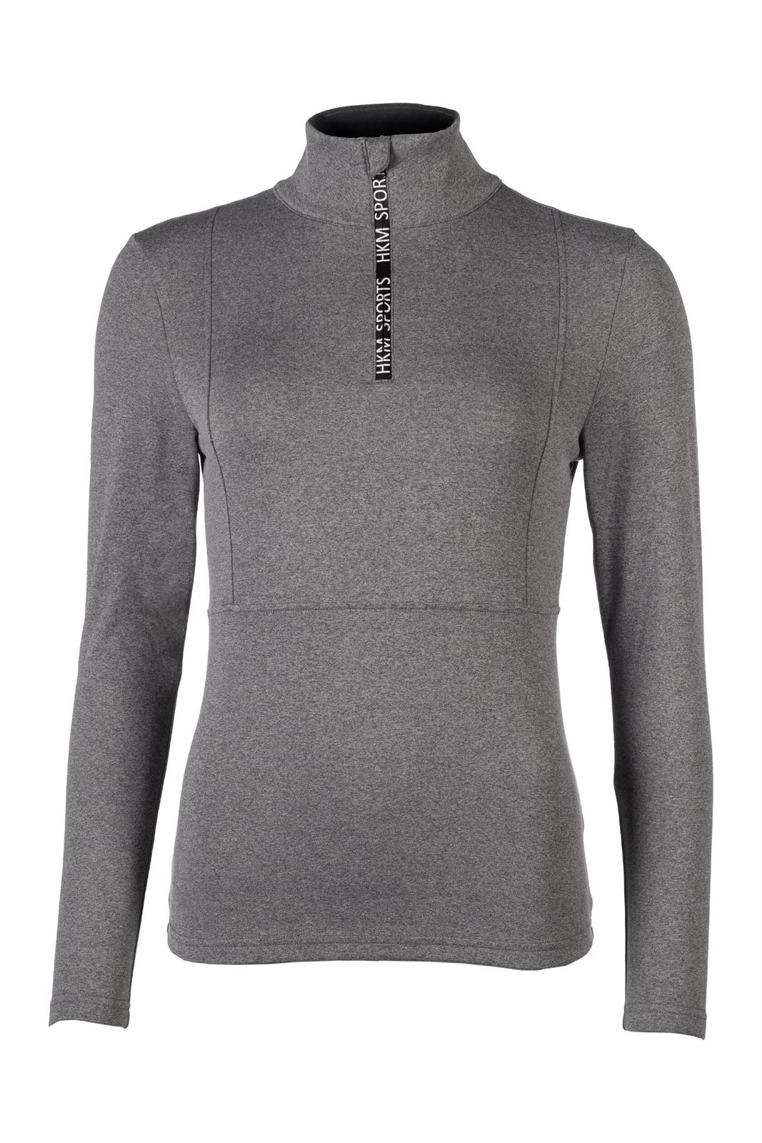 Polo mujer HKM Sports Equipment gris supersoft - Imagen 1