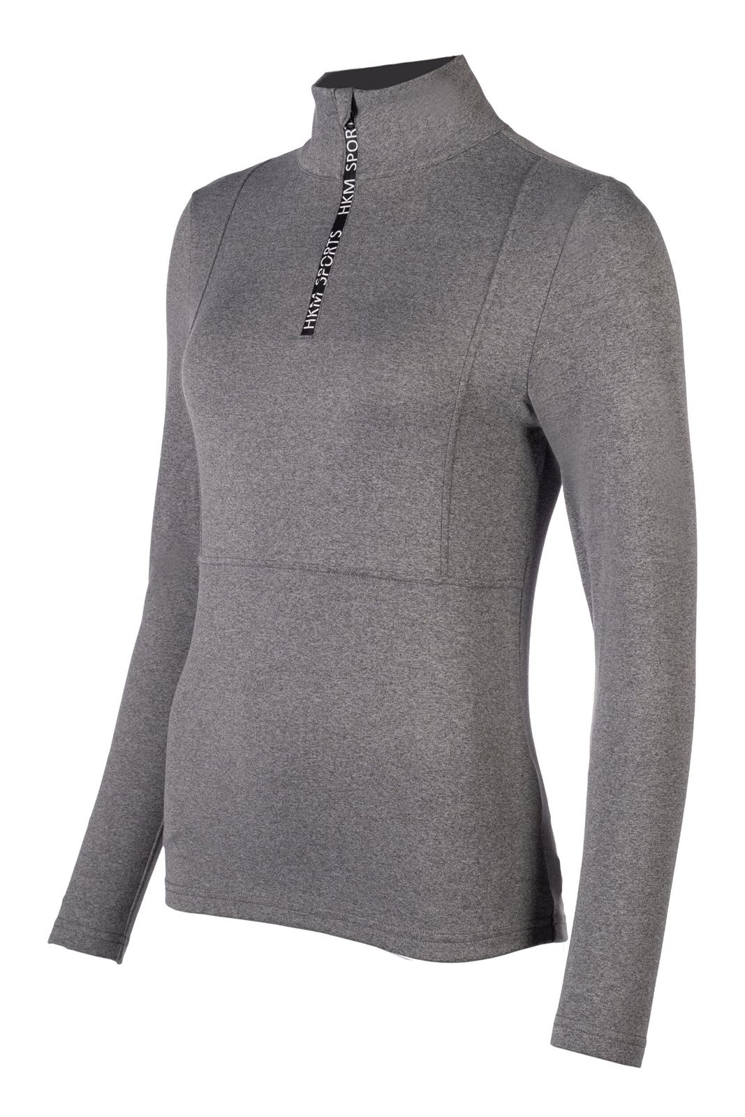 Polo mujer HKM Sports Equipment gris supersoft - Imagen 2