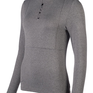 Polo mujer HKM Sports Equipment gris supersoft - Imagen 2
