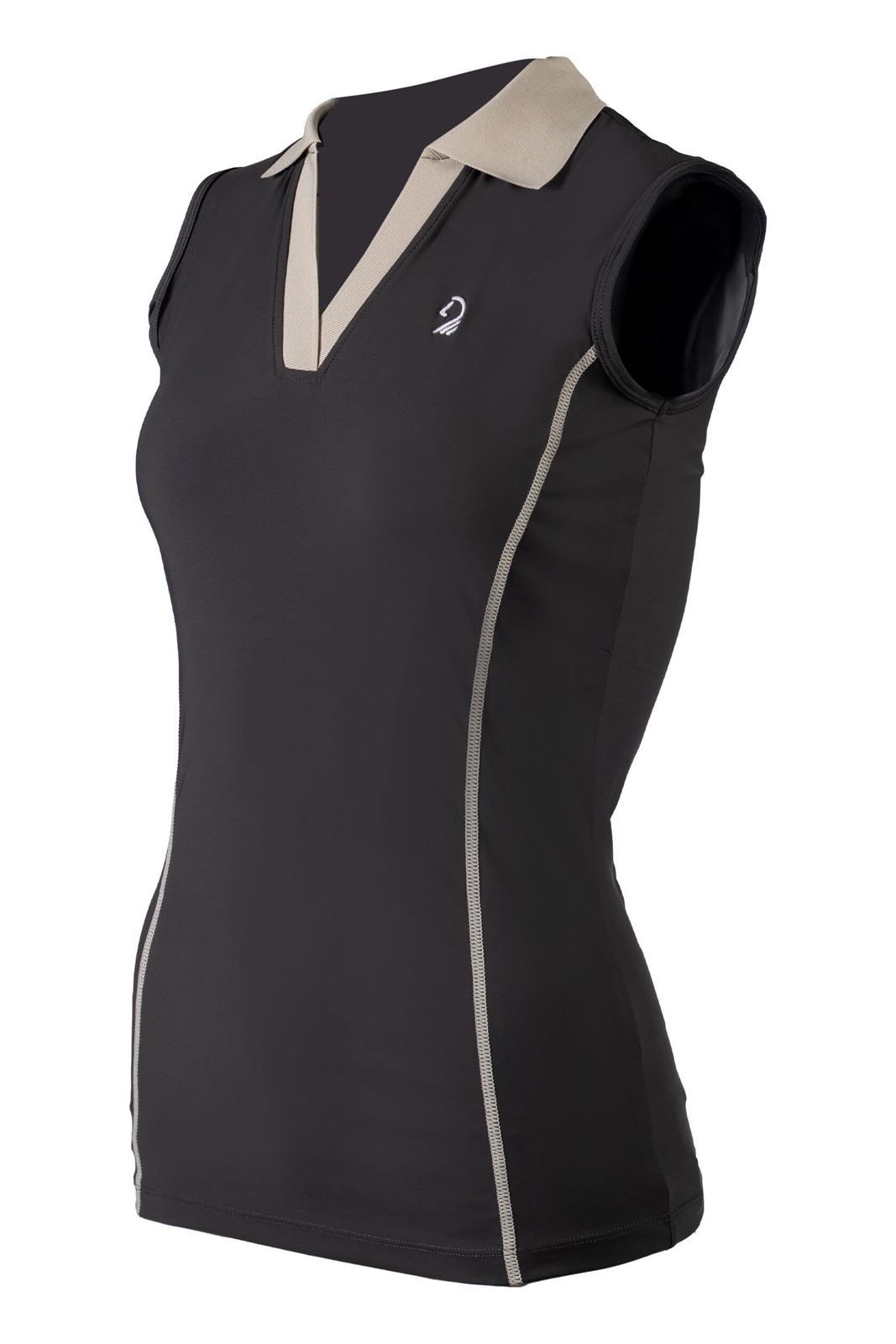 Polo mujer LAURIA GARRELLI tejido fino color negro - Imagen 2