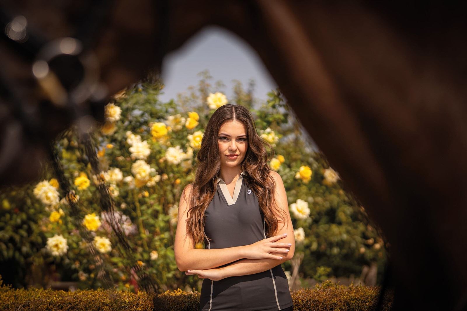 Polo mujer LAURIA GARRELLI tejido fino color negro - Imagen 6