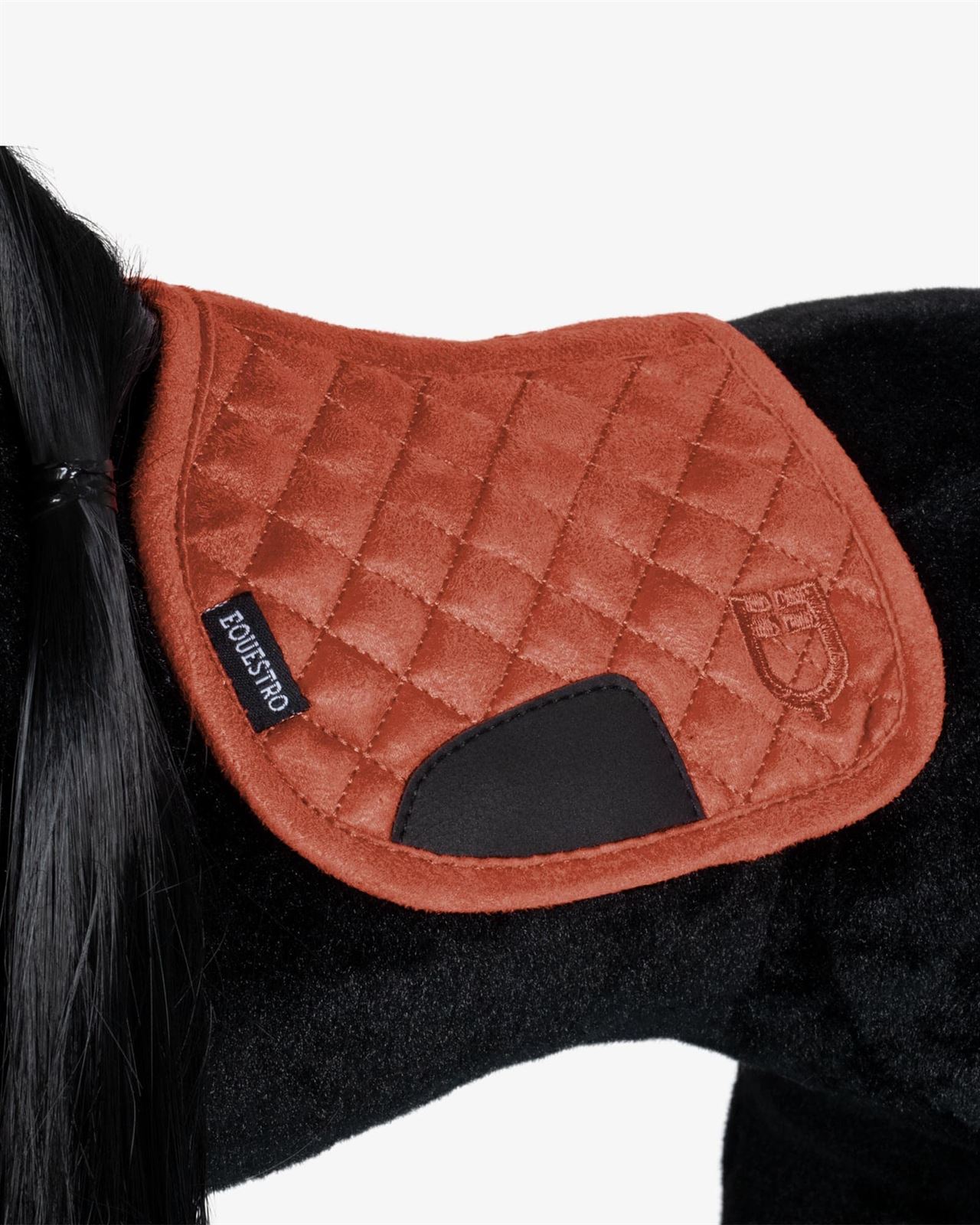 PONY BUDDY EQUESTRO Conjunto mantilla, orejeras y vendas color teja - Imagen 2