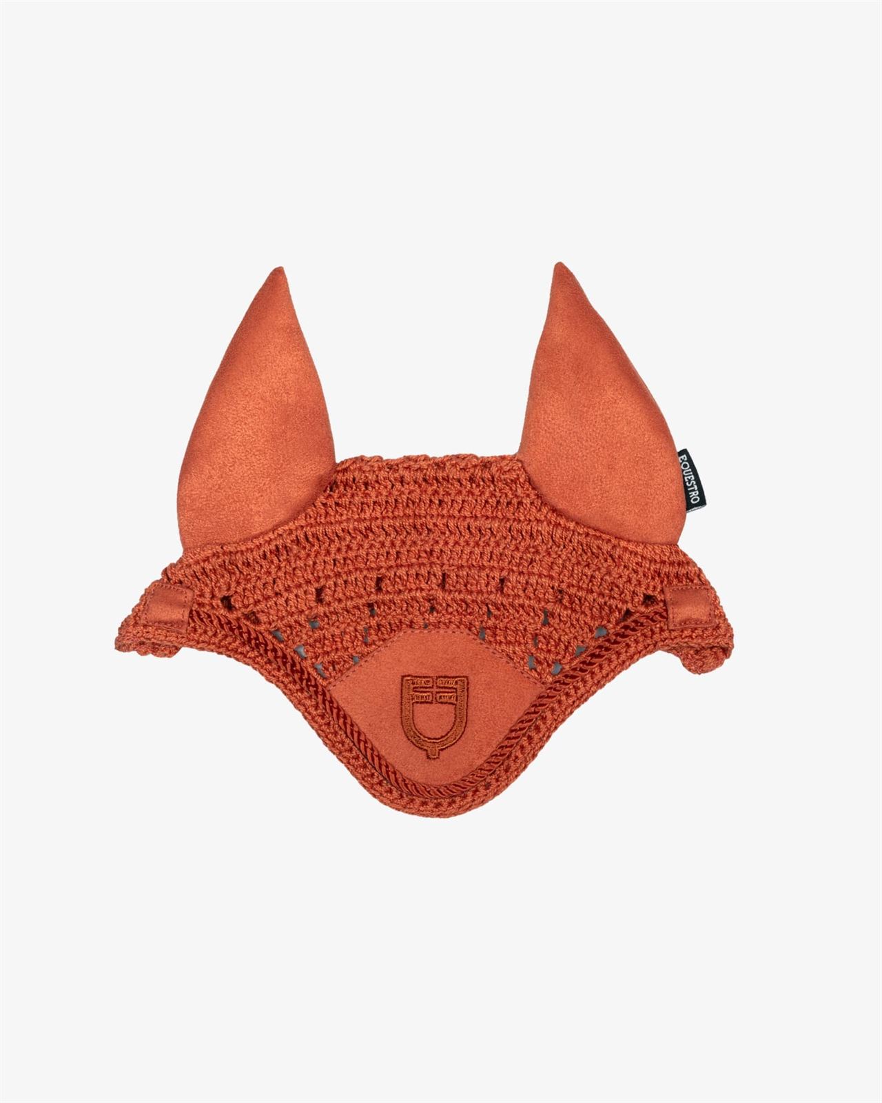 PONY BUDDY EQUESTRO Conjunto mantilla, orejeras y vendas color teja - Imagen 3