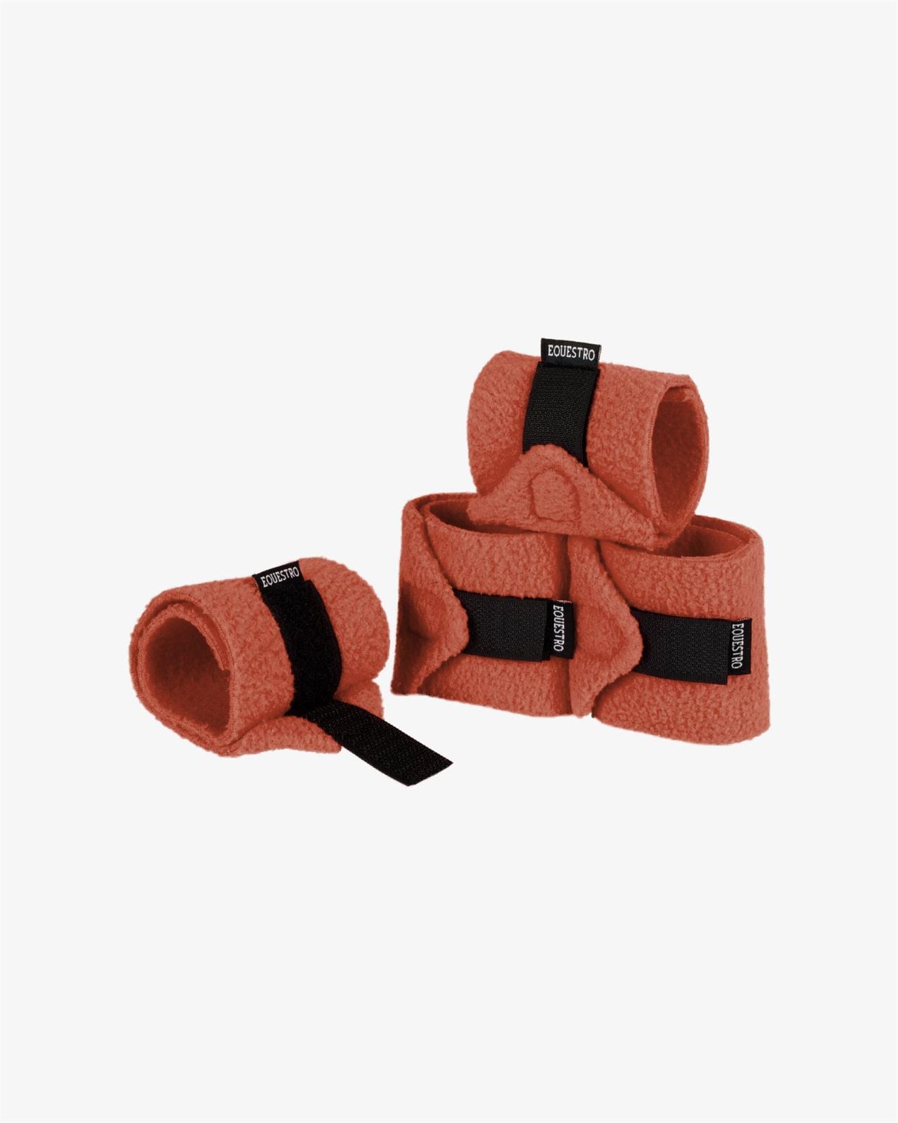 PONY BUDDY EQUESTRO Conjunto mantilla, orejeras y vendas color teja - Imagen 4