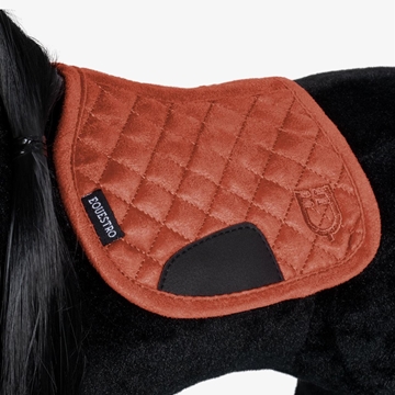 PONY BUDDY EQUESTRO Conjunto mantilla, orejeras y vendas color teja - Imagen 2