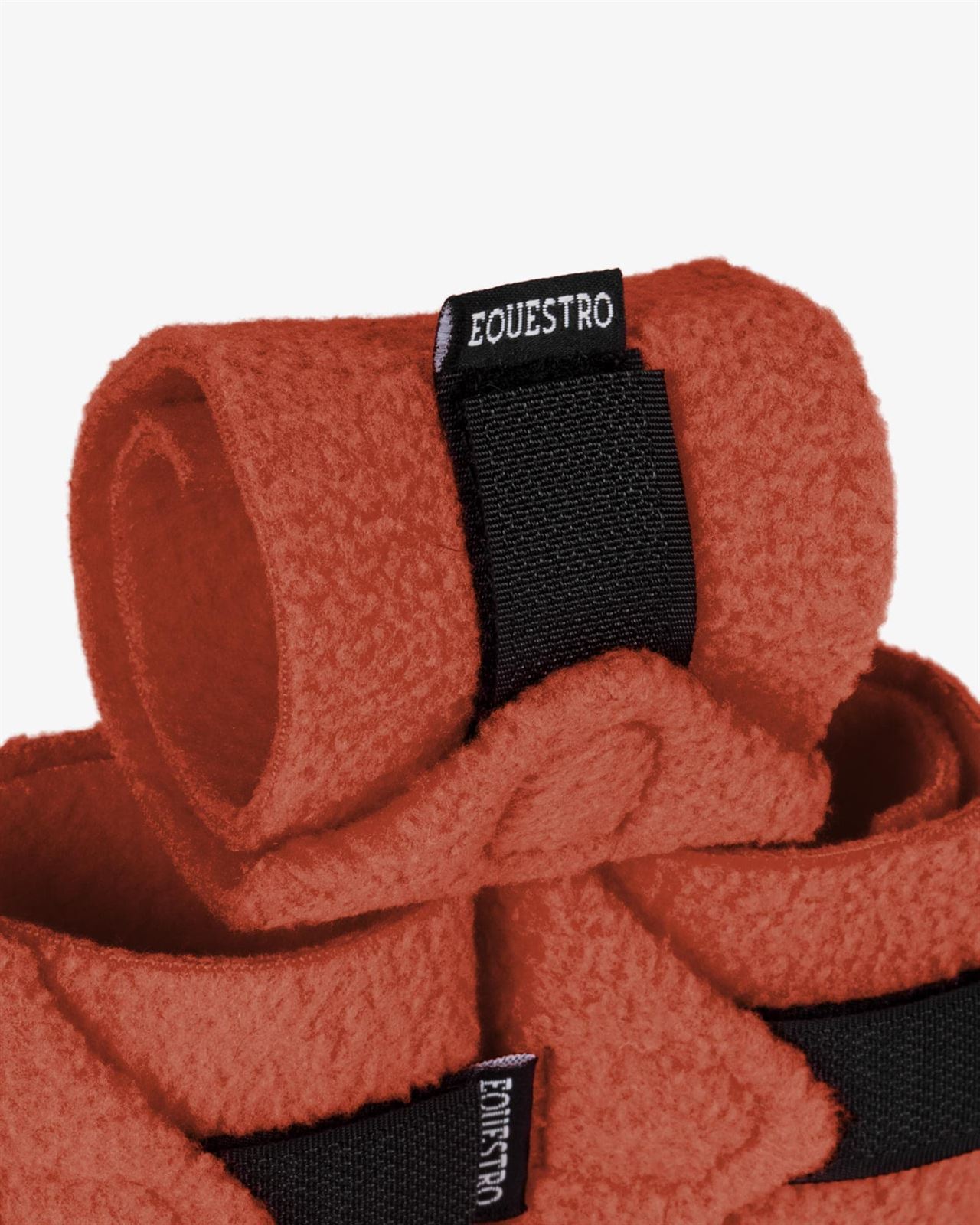 PONY BUDDY EQUESTRO Conjunto mantilla, orejeras y vendas color teja - Imagen 7