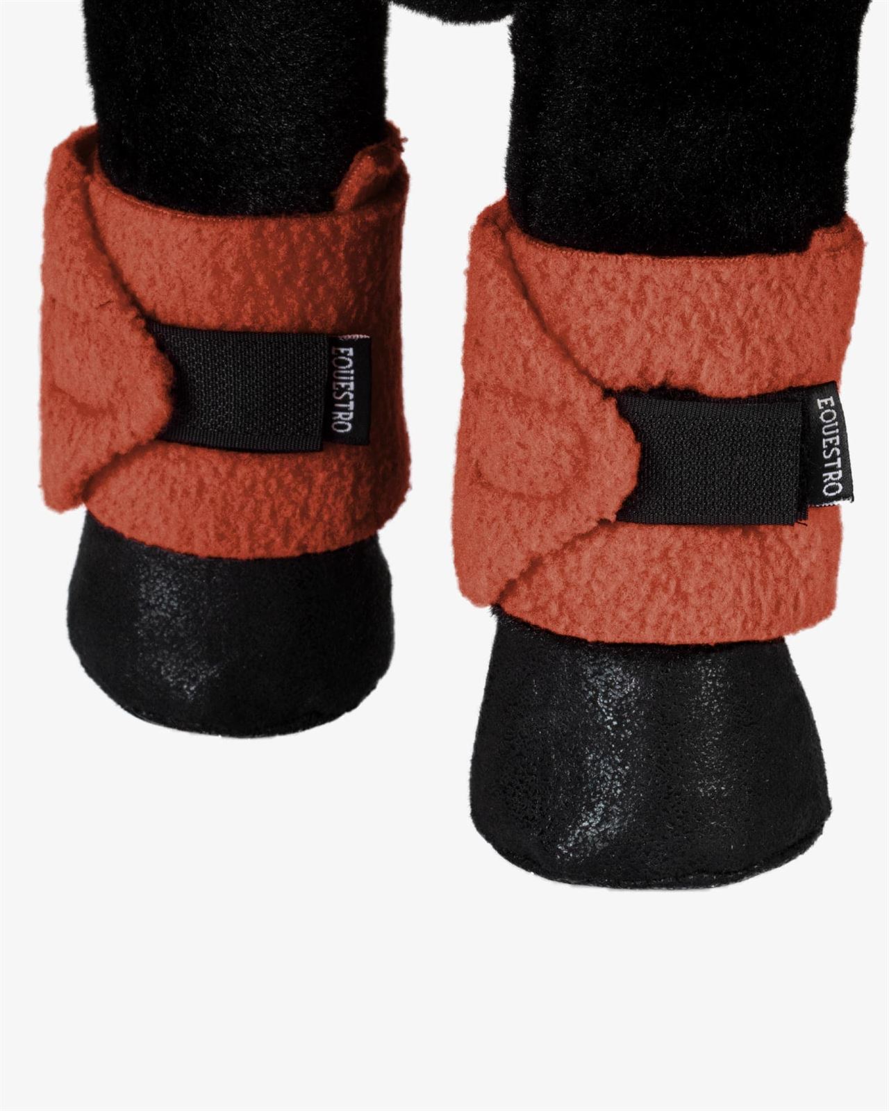 PONY BUDDY EQUESTRO Conjunto mantilla, orejeras y vendas color teja - Imagen 10