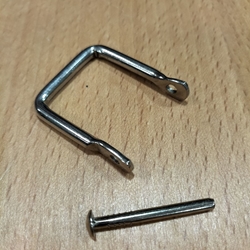 Porta asas hierro niquelado ( muy buena calidad) medida de paso 2,5 cm - Imagen 2