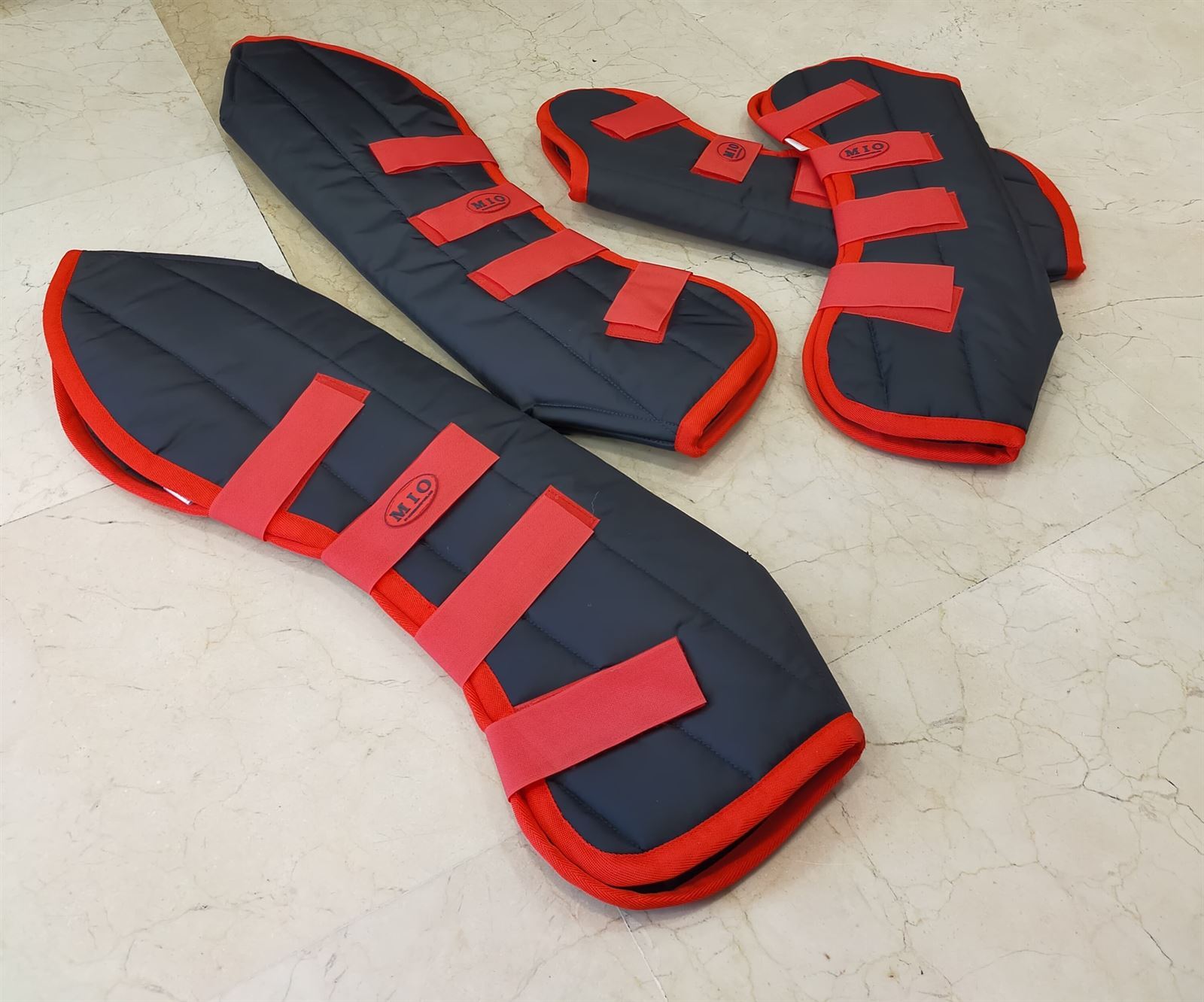 Protectores transporte MIO, color marino/rojo, talla FULL - Imagen 3