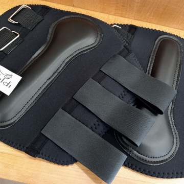 Protectores ZALDI delanteros neopreno color negro TALLA COB (par) - Imagen 2