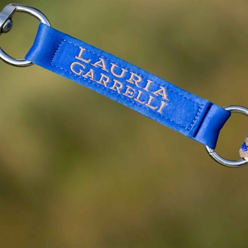 Ramal 1,80 metros LAURIA GARRELLI Amalfi azul royal/blanco/taupe/negro mosquetón de gatillo - Imagen 2