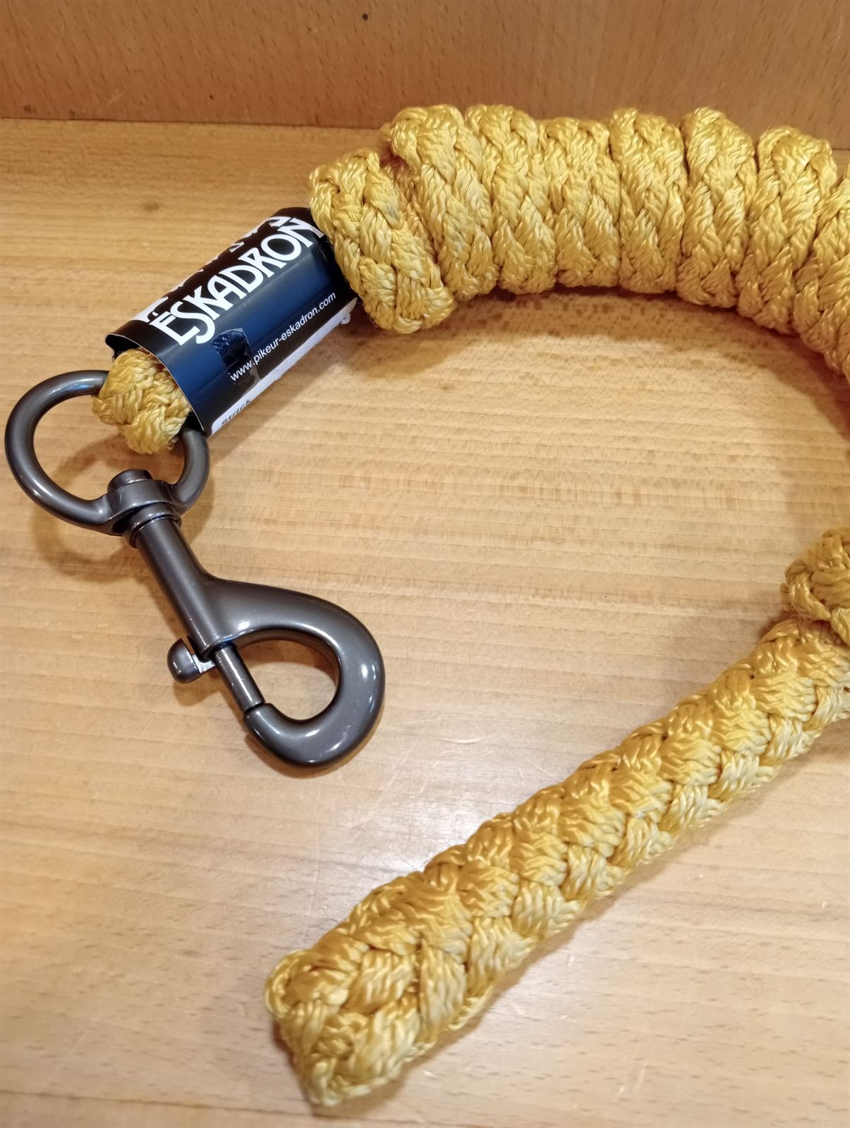 Ramal 2 metros ESKADRON color mostaza mosquetón gatillo - Imagen 3