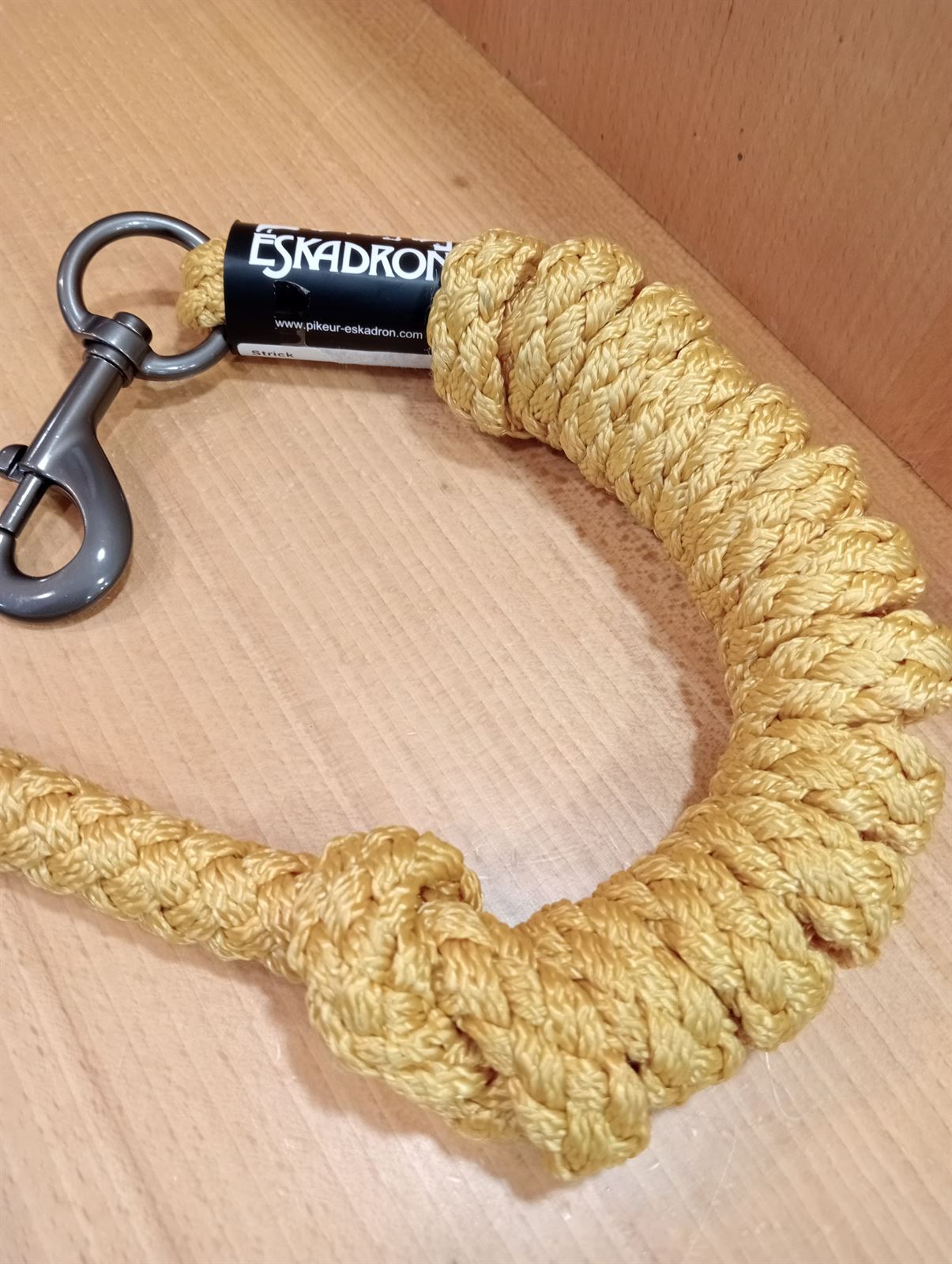 Ramal 2 metros ESKADRON color mostaza mosquetón gatillo - Imagen 4