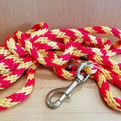 Ramal 7 metros, redondo nylon, bandera española, mosquetón gatillo - Imagen 1