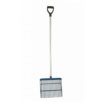 Rastrillo HKM con mango de aluminio, color rosa - Imagen 1