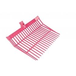 Rastrillo HKM con mango de aluminio, color rosa - Imagen 2