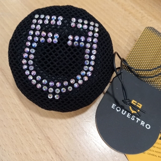 Redecilla para el pelo EQUESTRO color negro con cristales - Imagen 1