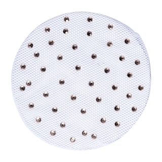 Redecilla para el pelo HKM Sports Equipment color blanco con adornos de cristales rosegold - Imagen 1