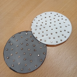 Redecilla para el pelo HKM Sports Equipment color negro con adornos de cristales rosegold - Imagen 2