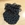 Redecilla para el pelo QHP, negro con tul negro y cristales negros y plateados - Imagen 2