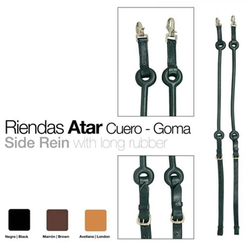 Riendas de atar goma larga CASTECUS - Imagen 1