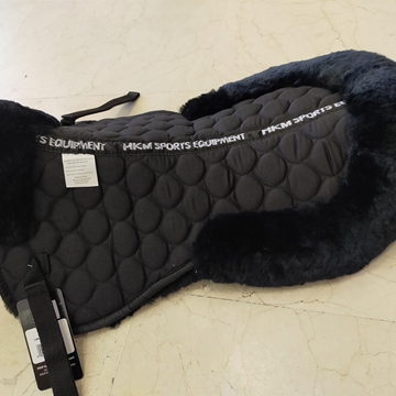 Salvacruz HKM borreguillo natural, talla COB/FULL, color negro - Imagen 1