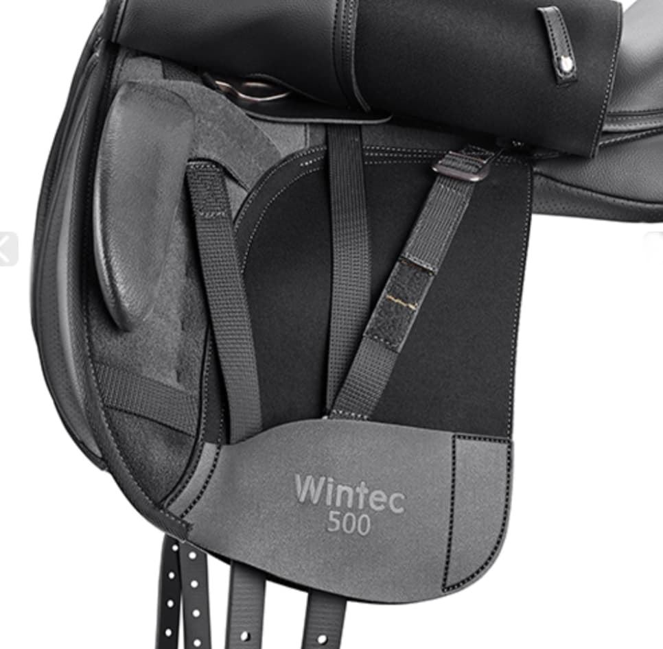 Silla doma sintética WINTEC 500 HART, color negro, 17" - Imagen 4