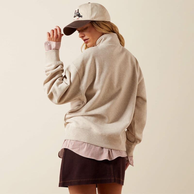 Sudadera ARIAT cremallera corta caballos - Imagen 2