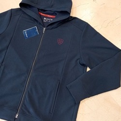 Sudadera ARIAT hombre azul marino logo rojo TALLA XL - Imagen 1