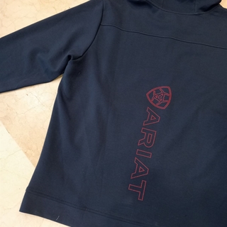 Sudadera ARIAT hombre azul marino logo rojo TALLA XL - Imagen 2