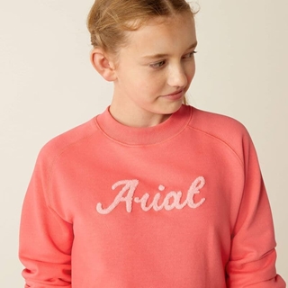 Sudadera ARIAT niñ@ unisex Benicia color coral (tallaje infantil) TALLA 14 - Imagen 1
