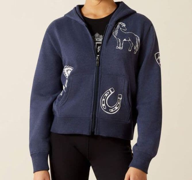 Sudadera ARIAT niñ@ UNISEX Spiffy color azul marino (tallaje infantil) - Imagen 1