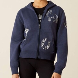 Sudadera ARIAT niñ@ UNISEX Spiffy color azul marino (tallaje infantil) - Imagen 1