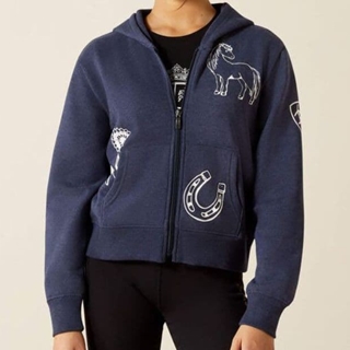 Sudadera ARIAT niñ@ UNISEX Spiffy color azul marino (tallaje infantil) - Imagen 1