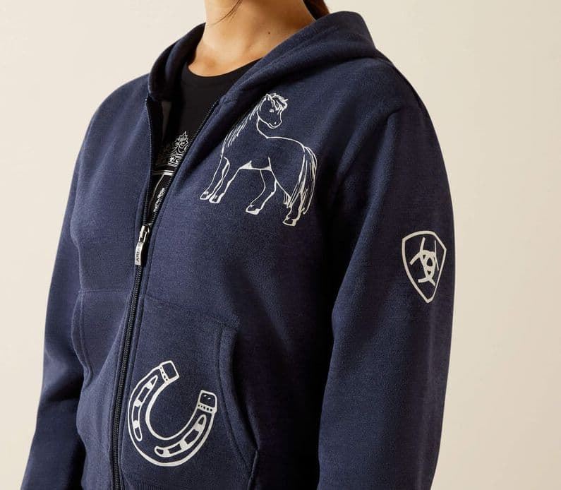 Sudadera ARIAT niñ@ UNISEX Spiffy color azul marino (tallaje infantil) - Imagen 4