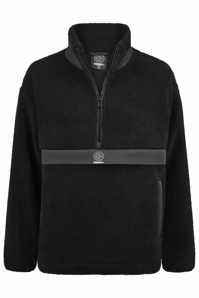 Sudadera ESKADRON borreguillo negro tejido interior polar - Imagen 1