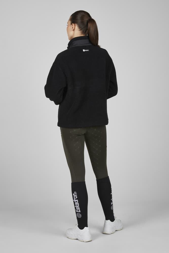 Sudadera ESKADRON borreguillo negro tejido interior polar - Imagen 7