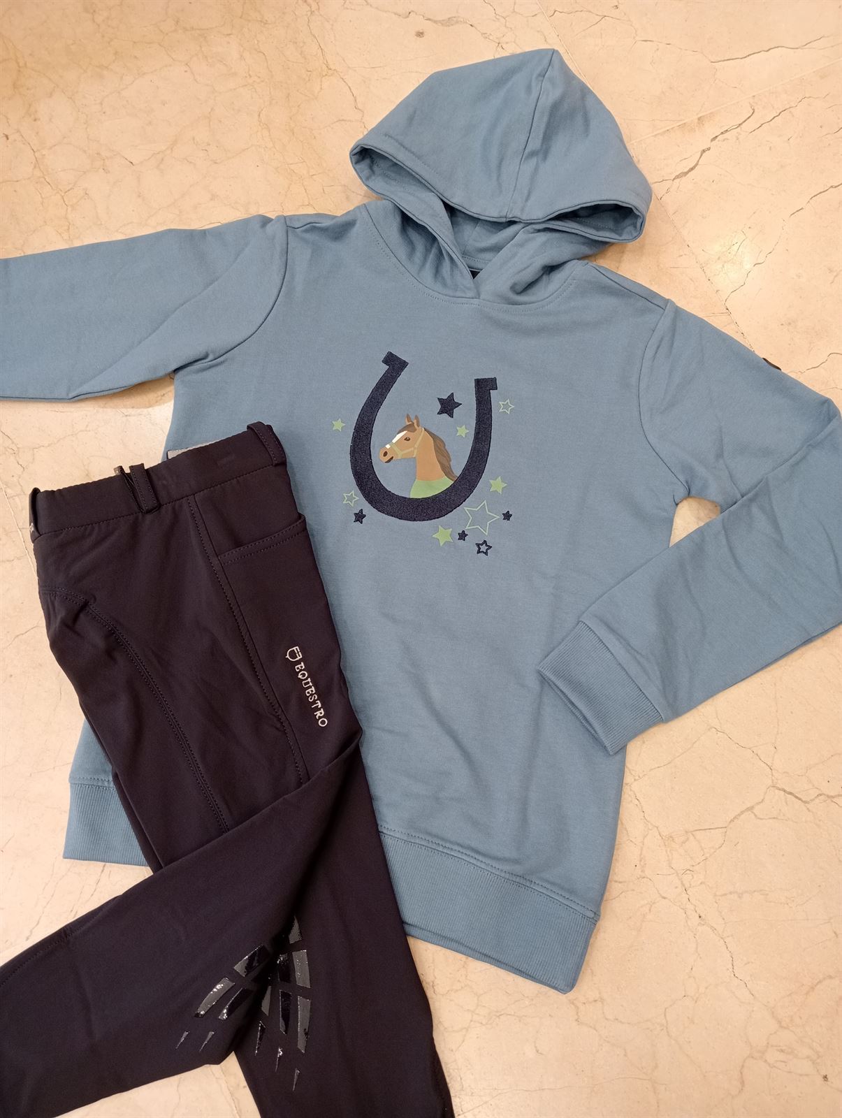 Sudadera HKM Sports Equipment Diana color azul TALLA 11-13 años - Imagen 2