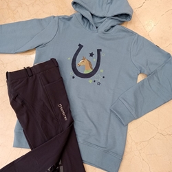 Sudadera HKM Sports Equipment unisex color azul TALLA 9-11 años - Imagen 2