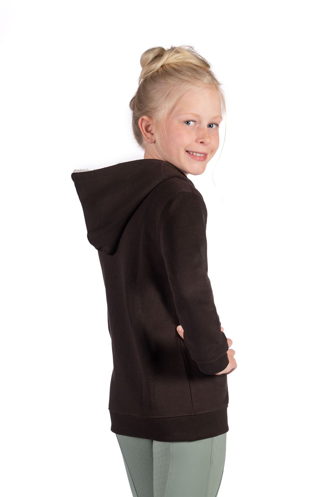 Sudadera HKM Sports Equipment unisex color marrón TALLA 11-13 años - Imagen 3