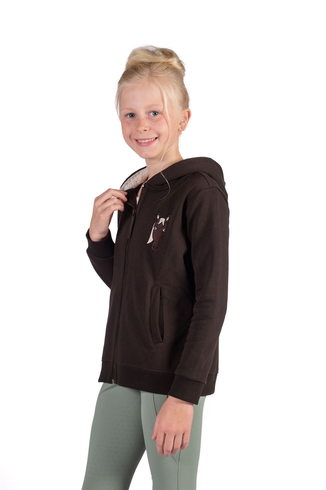Sudadera HKM Sports Equipment unisex color marrón TALLA 11-13 años - Imagen 5