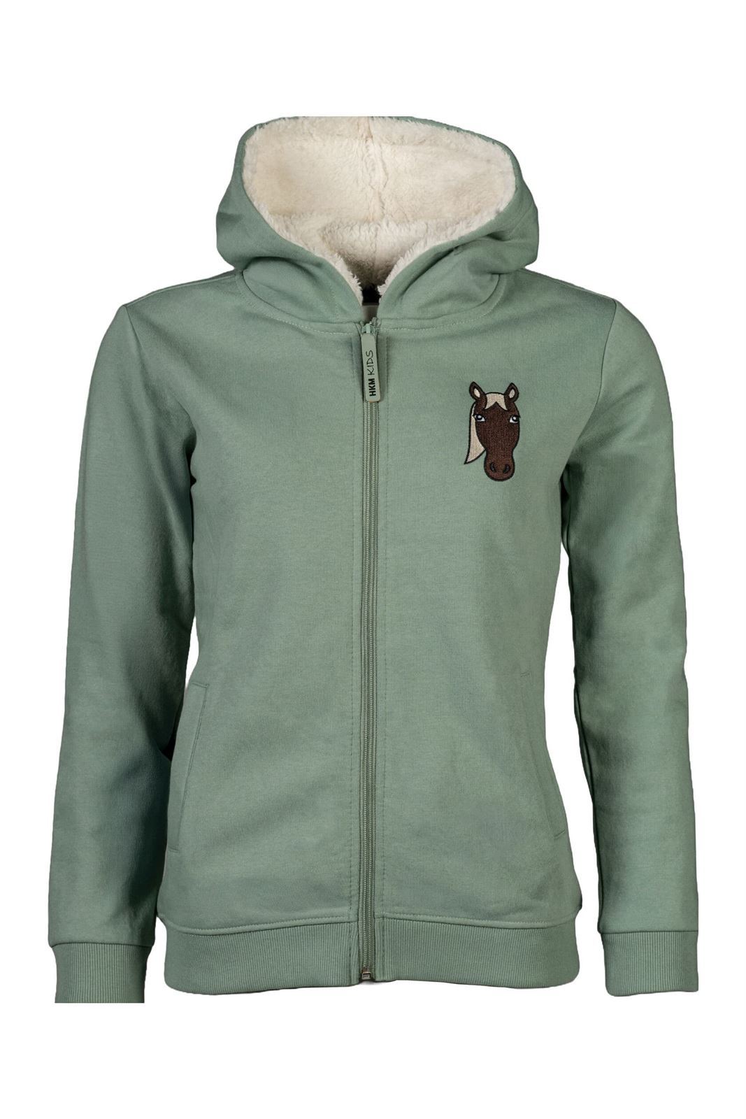 Sudadera HKM Sports Equipment unisex color verde TALLA 7-9 años - Imagen 1