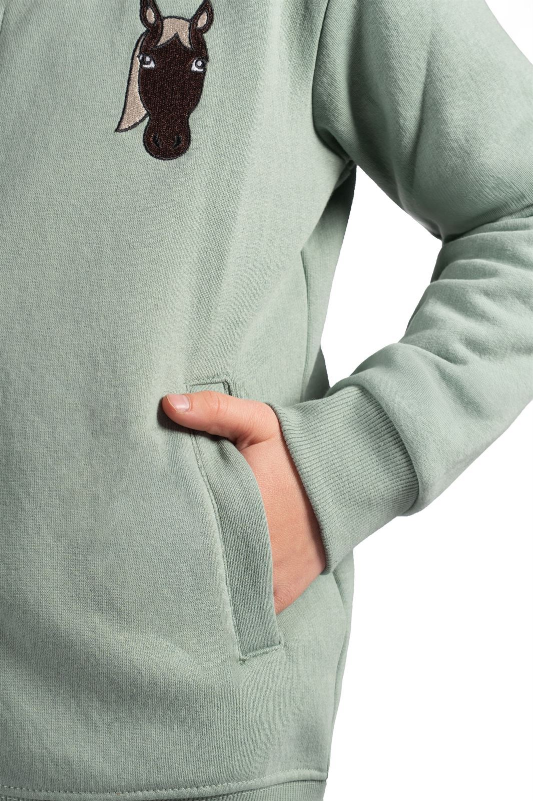 Sudadera HKM Sports Equipment unisex color verde TALLA 7-9 años - Imagen 2