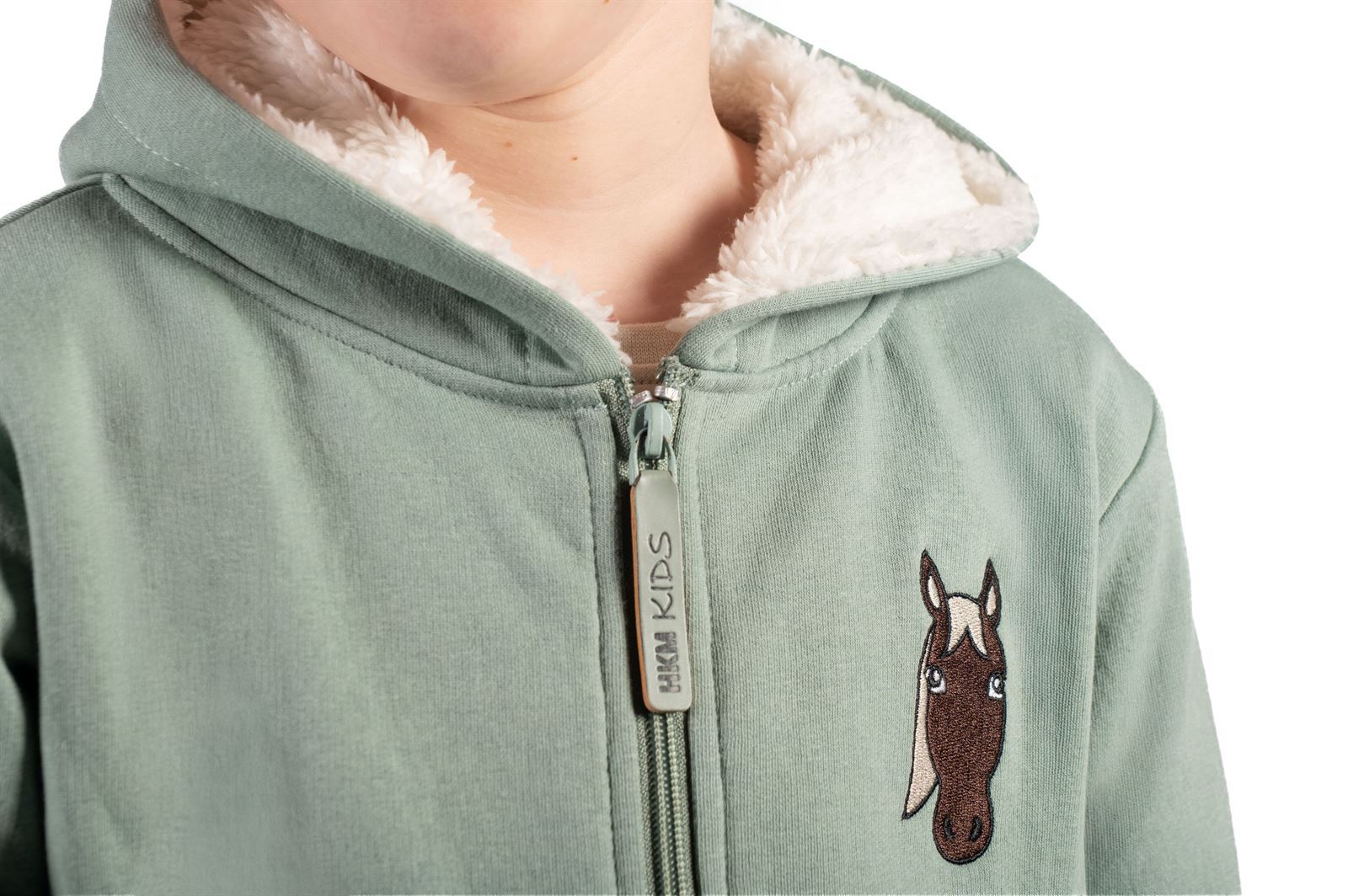 Sudadera HKM Sports Equipment unisex color verde TALLA 7-9 años - Imagen 4