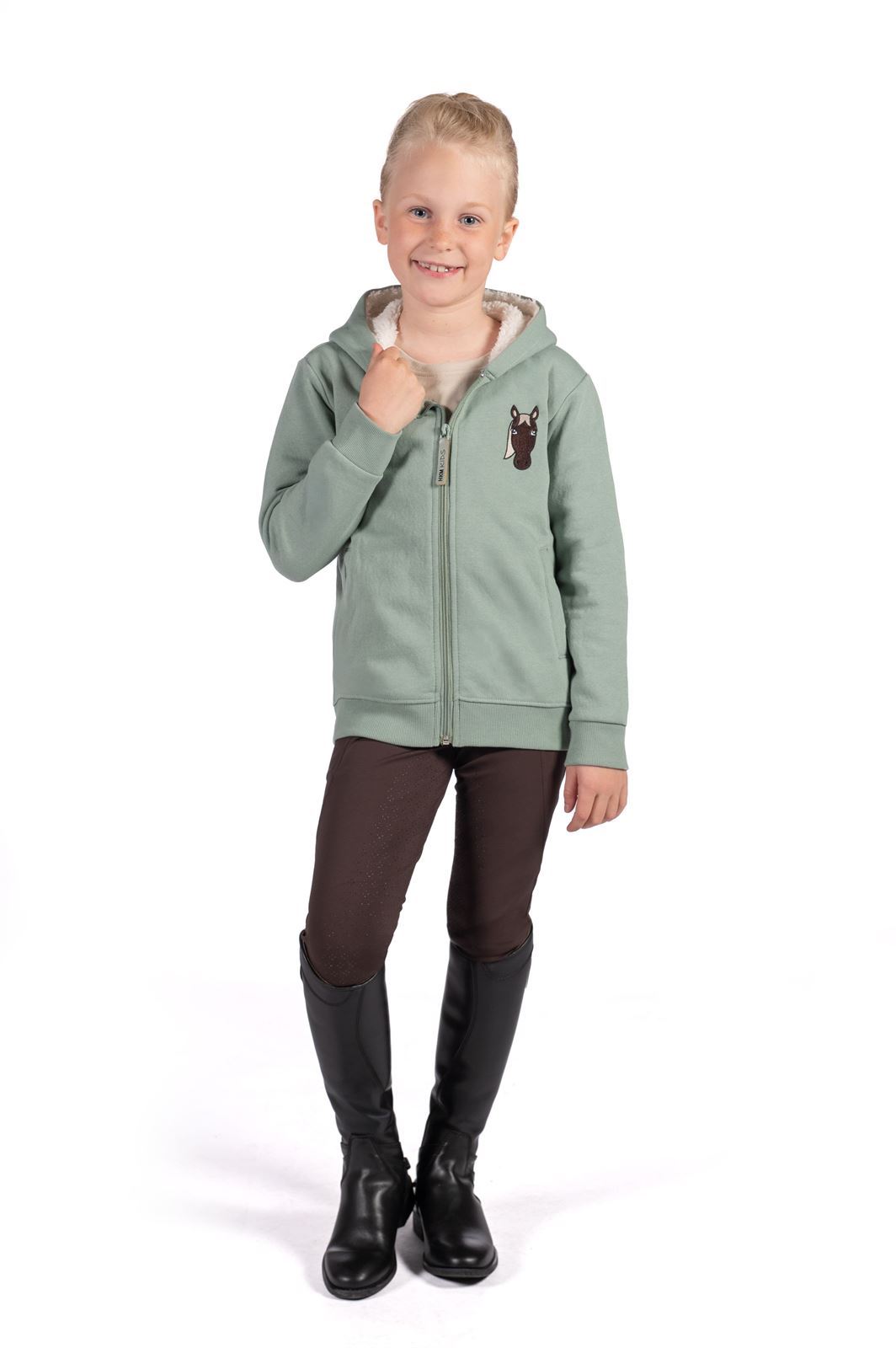 Sudadera HKM Sports Equipment unisex color verde TALLA 9-11 años - Imagen 5