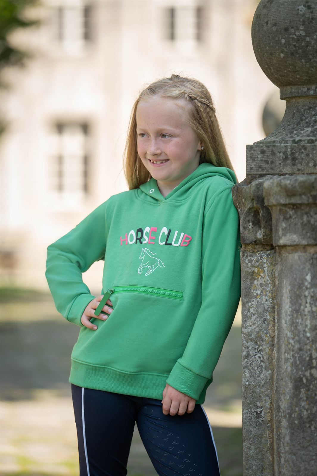 Sudadera HKM Sports Equipment unisex Maui color verde TALLA 7-9 años - Imagen 4